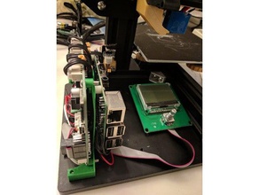 vertical rack creality ender2 controller board raspberry pi3+ 3d printer parts ender 2 3d print model - Mito3D