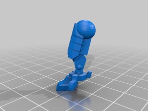 pose-able space communist battle mech games tau 3d print model - Mito3D