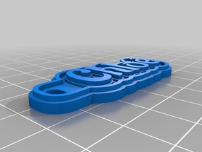 chloe trousseau d'aladin de porte-clés personnalisé 3d print model - Mito3D
