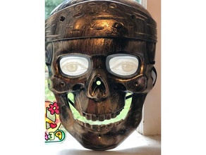 spooky eyes decor halloween lithophane mask 3d print model - Mito3D