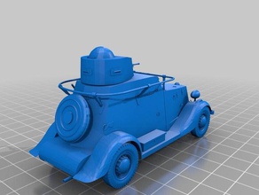 ba-20 broneavtomobil 20 ww2 armored car toys games 3d print model - Mito3D