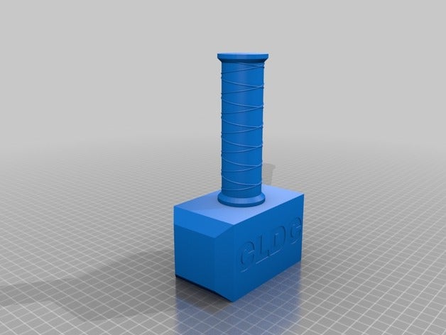 thors hammer poignée du robinet les aliments boire 3D print model - Mito3D