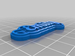 mi personalizados multilínea tag llavero llaveros 3d print model - Mito3D