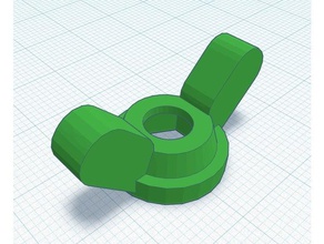 butterfly m6 nut strenghtened parts 3d print model - Mito3D