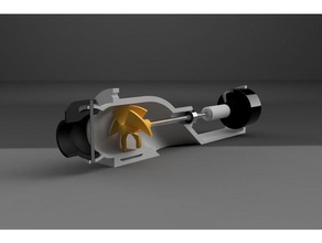 chorro de agua su sistema propulsión hobby barco coche control controlado drone plano radio 3d print model - Mito3D