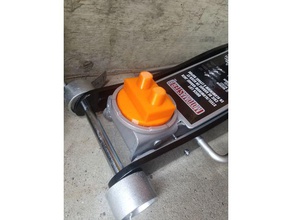 tesla car jack pad hand tools - adapter openscad Reifen 3d print model - Mito3D