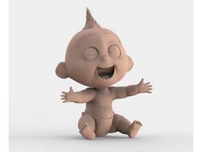 jack-jack parr 2 İnanılmaz sanat 3dmodel 3d baskı çocuk karakter toplama jack film pixar heykel walt disney zbrush 3d print model - Mito3D