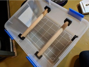dry box spool hanger bracket 3d printer accessories 3d print model - Mito3D