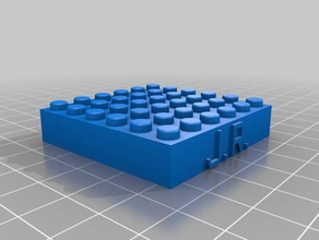 jr 6-6 personnalisés en blocs lego collier la construction jouets 3d print model - Mito3D