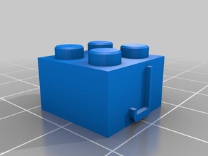 2-2 personalizado de lego bloque collar la construcción juguetes 3d print model - Mito3D