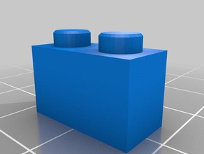 1-2 personalizzato lego blocco collana costruzione giocattoli 3d print model - Mito3D
