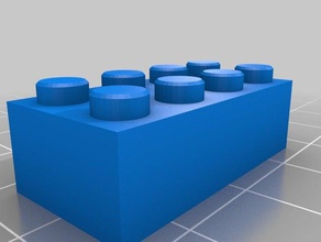 4-2 özelleştirilmiş lego blok kolye inşaat oyuncaklar 3d print model - Mito3D