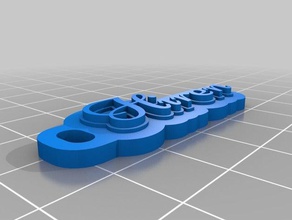 go2 Anahtarlık özelleştirilmiş 3d print model - Mito3D