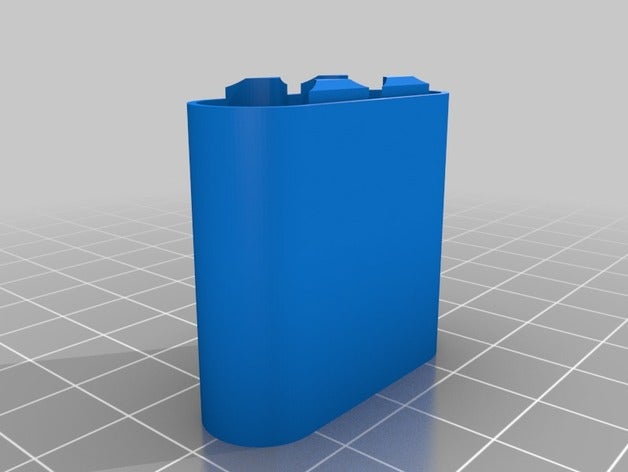 3 aaa Pil Kutusu kaplar özelleştirilmiş 3D print model - Mito3D