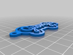 giorgia keychains customized 3d print model - Mito3D