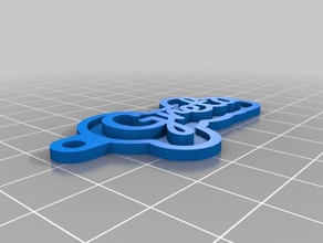 greta Schlüsselanhänger angepasst 3d print model - Mito3D