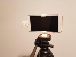 tripod mount phone mobile iphone 5 5s 7 plus 8 note8 samsung galaxy 3d print model - Mito3D