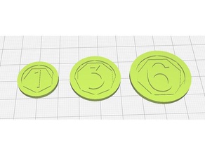 7 wonders monete giochi 3d print model - Mito3D