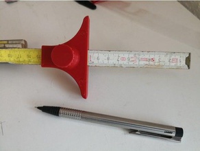 tope ajustable, plegable herramientas anschlag gliedermastab hobby de carpintería zollstock 3d print model - Mito3D