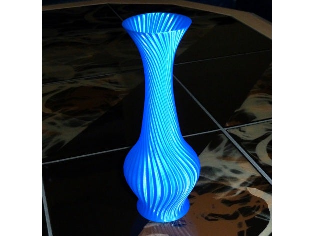 florero decoración de la flor espiral 3D print model - Mito3D