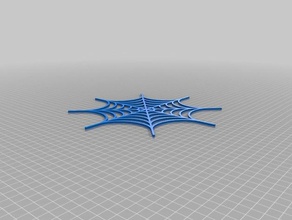 my customized spider web generator 2d art 3d print model - Mito3D