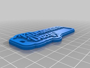 kd keychains customized 3d print model - Mito3D