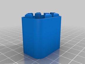 aaa-x6 Batterie-Fall Container angepasst 3d print model - Mito3D