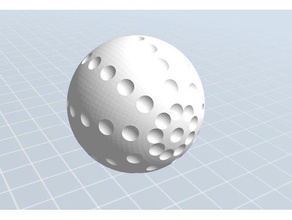 golf ball hobby 3d print model - Mito3D