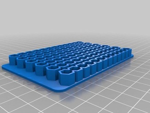 my customized parametric simple bitholder v2 tool holders boxes 3d print model - Mito3D