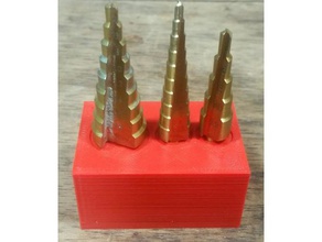 trapano titolare step drill bit 3-12mm 4-12mm 4-20mm hss mano strumenti 3d print model - Mito3D