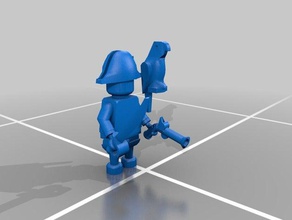 a pelegue brinquedo jogo os acessórios lego perna de pau pirata pyrate 3d print model - Mito3D