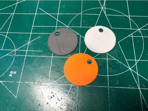 el filamento de la muestra color 3d impresora accesorios abs moneda fiberlogy llavero pla 3d print model - Mito3D