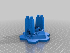 kenar dawnfall bölüm tapınak cephe şapel oyuncaklar oyunlar tahta oyunu boardgame kristal mini minyatür monolith sci-fi scifi masa 3d print model - Mito3D