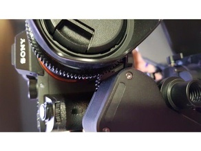 Fokus-ring-Getriebe Kamera follow focus Ziel sony alpha 3d print model - Mito3D