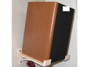 support d'enceinte bureau de l'audio la fixation haut-parleur titulaire haut-parleurs stand 3d print model - Mito3D