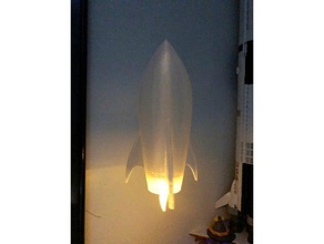 lumière de thé fusée décor lampe 3d print model - Mito3D