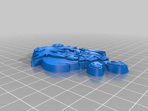 chibi Neptun Schlüsselanhänger 3d print model - Mito3D