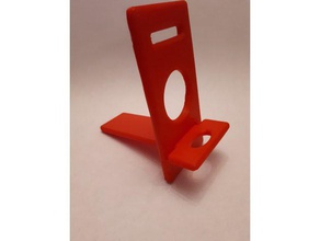 minimalistic collapsible phone stand electronics portable 3d print model - Mito3D