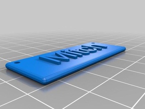 my customized cusomizable plate mitch art 3d print model - Mito3D
