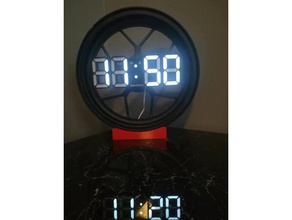 moto roue d'horloge ménage le numérique l'horloge grom honda jante 3d print model - Mito3D
