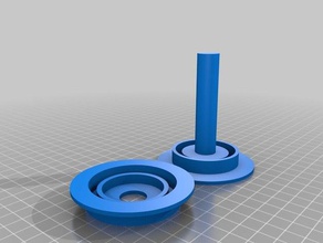 horizontal filament spinner roller thrust bearing 3d printer accessories customizer holder spool 3d print model - Mito3D