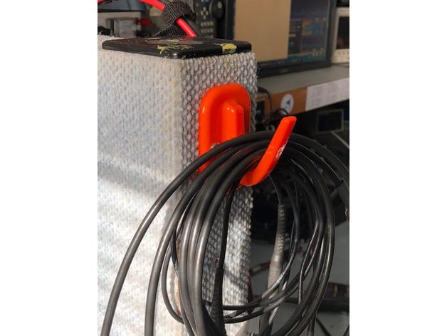 Kabel Haken - Elektronik amateur radio electonics ham Hut Wand-Haken 3D print model - Mito3D