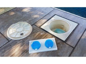 plastica skimmer weir v3 outdoor garden educacion leaf pool swimming 3d print model - Mito3D