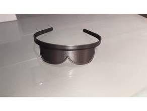 güneş gözlüğü hairband alice band aksesuarlar 3d print model - Mito3D