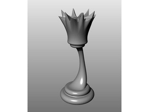 moderno jogo de xadrez a rainha peça 3d print model - Mito3D