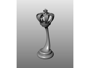 modern chess set king piece 3d print model - Mito3D