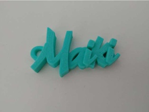 maiki llavero llaveros 3d print model - Mito3D