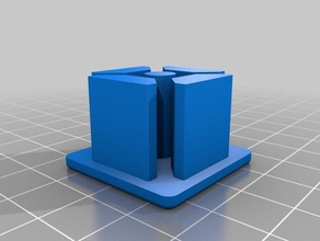 3030 extrusion feet cap 3d printer parts endcap hypercube evolution legs 3d print model - Mito3D