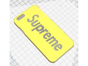 iphone 6 supreme case mobile 3d print model - Mito3D