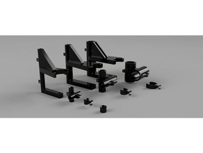 tubular structure kit organization construction desk furniture oculus rift rack support virtual reality 3d print model - Mito3D